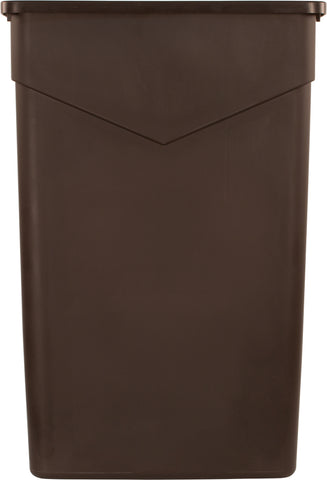 Container Waste Trimline™ Rectangle Dark Brown 23 Gal