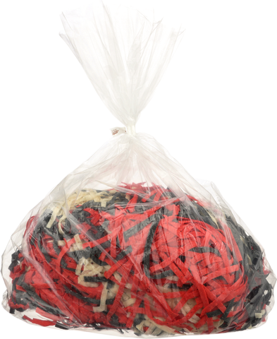 Tortilla Corn Strips, Mixed Red, White & Blue 1/4