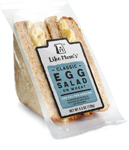 Mom's SANDWICH EGG SALAD ON WHEAT BREAD WEDGE 4.5 OZ 10000001041