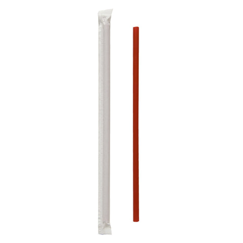 Solo® White STRAW WRAPPED GIANT RED 10.25