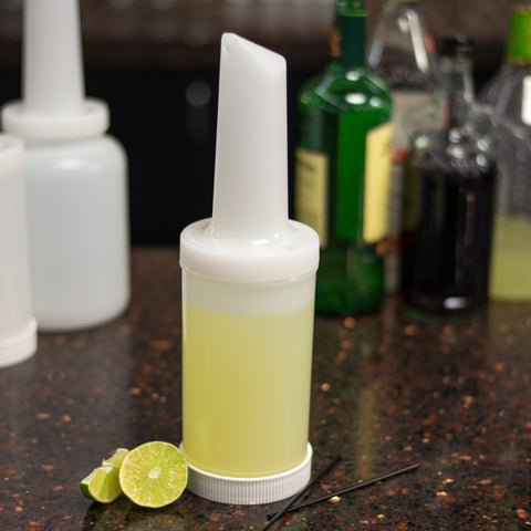 PourPlus™ BOTTLE PLASTIC POUR-PLUS COMPLETE WHITE 1 QT