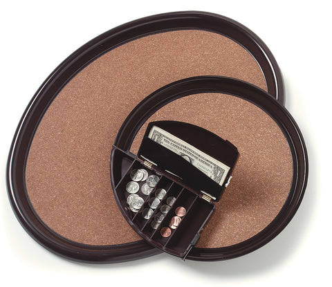 Carlisle TRAY CLIP ON MONEY MAID ROUND BROWN 9X5X2.25