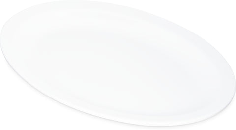 Carlisle PLATTER TRAY OVAL KINGLINE™ MELAMINE WHITE 12X9