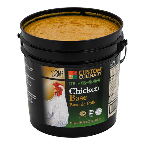 Gold Label No MSG Added Gluten Free Chicken Base, 20 Pound.
