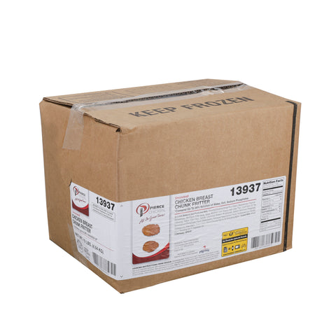 Pierce Chicken Homestyle Uncooked Breaded Chicken Breast Chunk Fritter, 5 Pound -- 2 per case