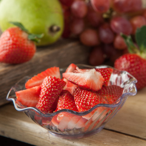 Dish Plastic Berry Clear Tulip 5 Oz