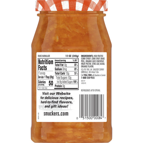 Smucker's® PRESERVES MARMALADE ORANGE