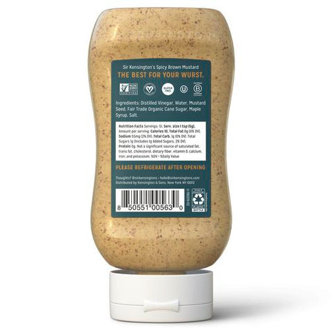 Sir Kensingtons Spicy Brown Mustard, 9 Ounce -- 6 per case.