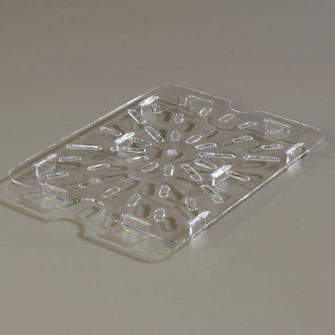 StorPlus™ DRAIN GRATE FOOD PAN PLASTIC CLEAR 1/2 SIZE