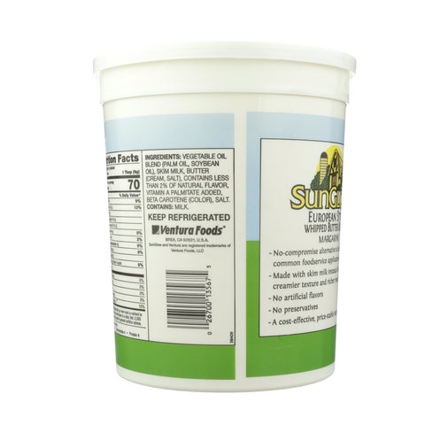 SunGlow European Style Whipped Butter Blend, 3.5 Pound -- 6 per case