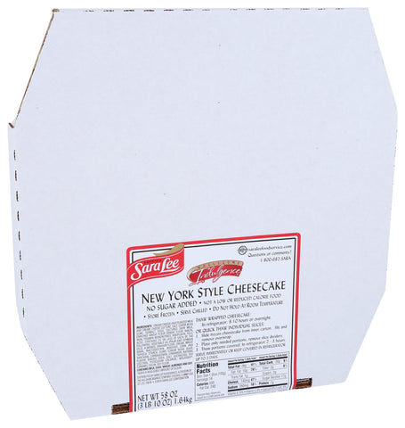 Sara Lee Wholesome Indulgence Round New York Style Cheesecake, 80 Ounce -- 4 per case.