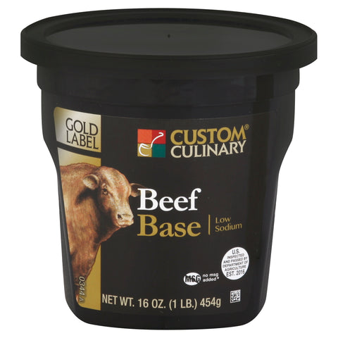 Custom Culinary Gold Label Roasted Beef Base, 1 Pound -- 6 per case.