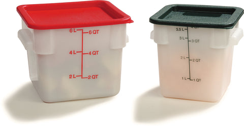 StorPlus™ CONTAINER FOOD STORAGE SQUARE POLYETHYLENE WHITE 4 QT