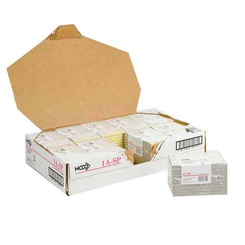National Checking Company Carbonless Sales Book - 2 Part White, 12 Line, 3.50 x 5.63 inch -- 100 per case.