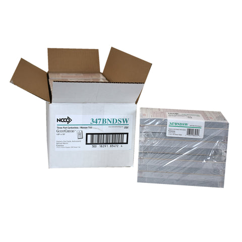 National Checking No Carbon 3 Part 11 Line Maroon Guestcheck, 40 checks per book -- 50 per case.