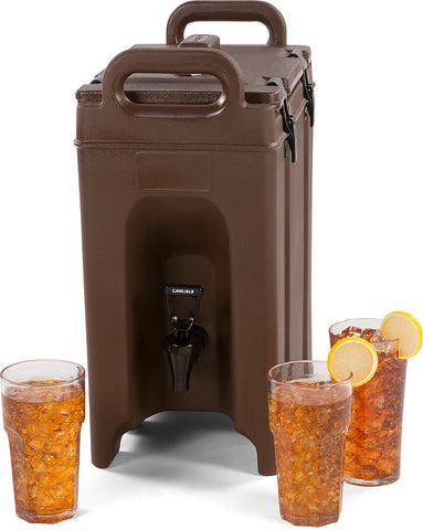 Carlisle DISPENSER CATERAIDE™ LD INSULATED BEVERAGE SERVER BROWN 2.5 GAL