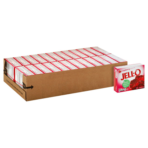 Jello Raspberry Gelatin, 6 Ounce -- 24 Case