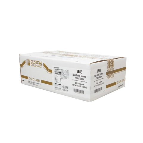 Custom Culinary Gold Label Sun Dried Tomato Pesto Sauce, 2 Pound -- 8 per case.