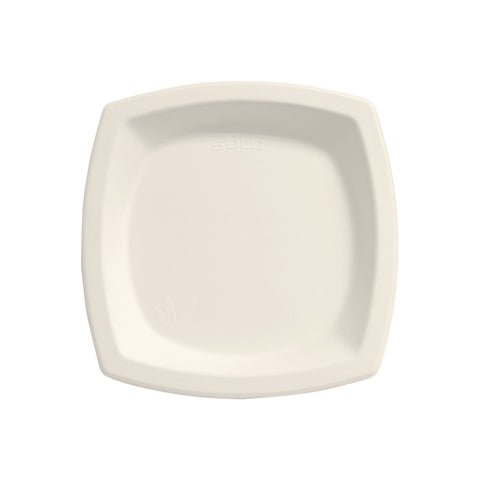 SOLO Cup Company Bare Eco-Forward Dinnerware, 6 7/10 inch Plate, Ivory, 125/Pack