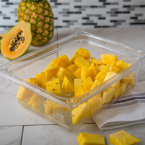 StorPlus™ DRAIN GRATE FOOD PAN PLASTIC CLEAR 1/2 SIZE