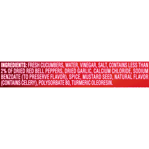Claussen Hot and Spicy Spears Pickle, 24 Fluid Ounce -- 12 per case