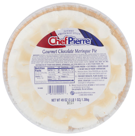 Pie Chocolate Meringue Hi W/ Domes 10