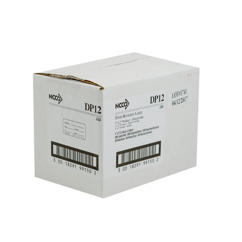 Label Use By Dissolvable 1x2