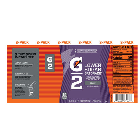 G2Gatorade DRINK MIX G2 GATORADE GRAPE POWDER