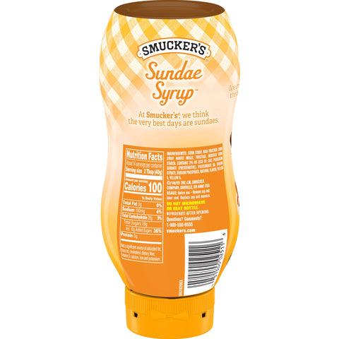 Smuckers Butterscotch Sundae Syrup, 20 Ounce -- 12 per case.