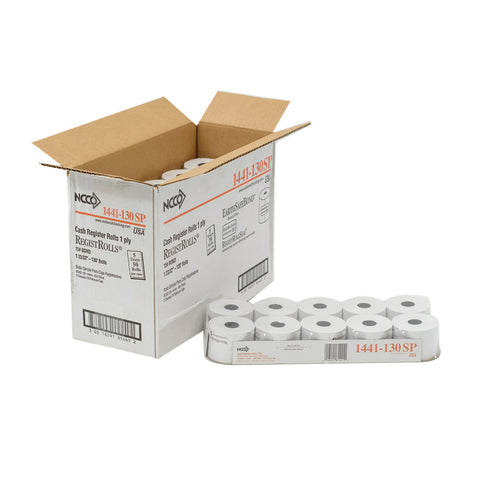 National Checking TAPE BOND CASH REGISTER WHITE