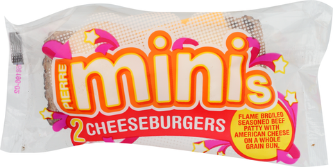 Advancepierre™ SANDWICH MINI TWIN CHEESEBURGER ON A WHOLE GRAIN BUN FC 4.7 OZ 10000011710