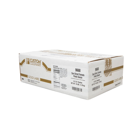 Custom Culinary Gold Label Sun Dried Tomato Pesto Sauce, 2 Pound -- 8 per case.