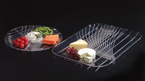 Carlisle TRAY SERVING FESTIVAL TRAYS™ HANDLED TRAY CLEAR 22X16