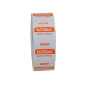 Label Food Rotation Trilingual Orange Saturday 1x1