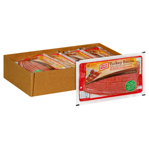 Kraft Oscar Mayer Louis Rich Sliced Turkey Bacon, 12 Ounce -- 16 per case.