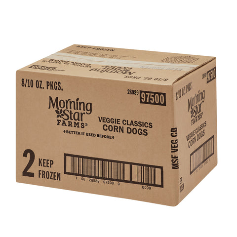 Morning Star Farms Meat Free Veggie Corn Dog, 10 Ounce -- 8 per case.