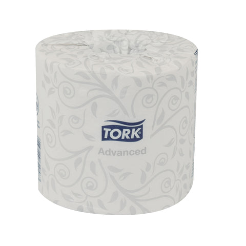 Tork 2 Ply White Septic Safe Advanced Bath Tissue - 500 sheets per roll -- 48 rolls per case