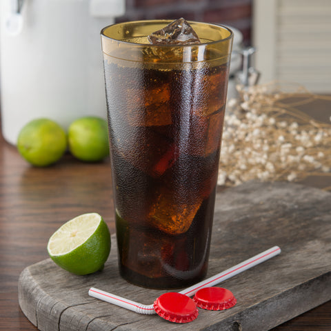 Carlisle TUMBLER PEBBLED AMBER 24 OZ