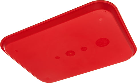 Sysco Brand TRAY CAFE PLASTIC RED 14X18