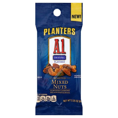 Planters NUTS MIXED ROASTED SNACK A1 STEAK SAUCE