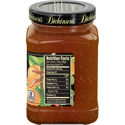 Dickinson's® PRESERVES APRICOT GLASS BOTTLE