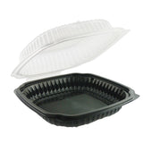 Container Plastic 1-compartment Base/1-comp Lid Cl9101 Hinged Clamshell 10.5x9.5