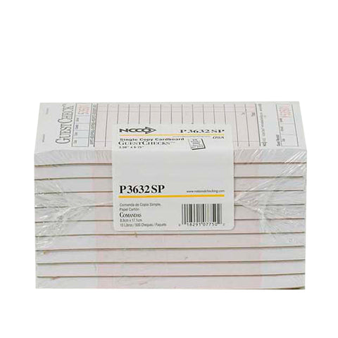 Guest Check Shrink Wrap Pack 1 Part Pink
