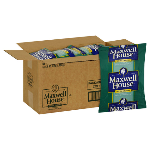 Maxwell House Special Delivery Decaffeinated Ground Coffee, 1.5 ounce -- 42 per case