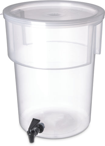 Carlisle DISPENSER BEVERAGE W/ FAUCET CLEAR PP 5 GAL