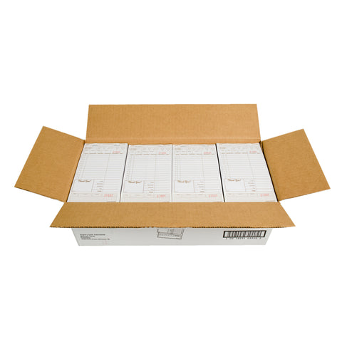 National Checking Medium Tan 2 Part Carbonless Guest Check, 7.75 x 4.2 inch -- 2000 per case