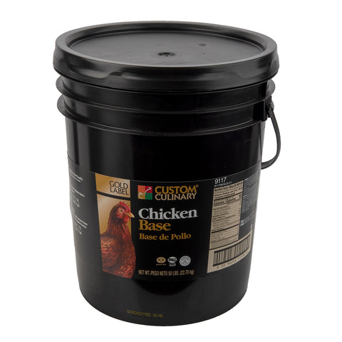 Custom Culinary® Chicken Base, No MSG Added 50 lb. Pail