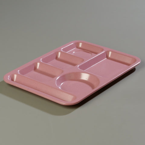 Carlisle TRAY SERVING LEFT-HAND HEAVY WEIGHT 6-COMPARTMENT ROSE GRANITE