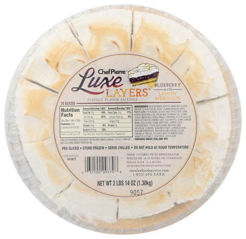 Chef Pierre PIE BLUEBERRY W/ LEMON LUXE LAYERS