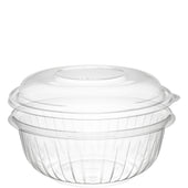 PresentaBowls® BOWL PLASTIC CLEAR COMBO W/ LID 32 OZ